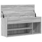 Preview: Schuhbank Grau Sonoma 102x30,5x45 cm Holzwerkstoff