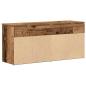 Preview: ARDEBO.de - Schuhbank Altholz-Optik 102x30,5x45 cm Holzwerkstoff