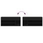 Preview: Schuhbank Schwarz 102x30,5x45 cm Holzwerkstoff