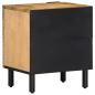 Preview: Nachttische 2 Stk. Braun 40x33x46 cm Massivholz Mango