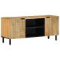 Preview: ARDEBO.de - TV-Schrank Braun 105x33x46 cm Massivholz Mango