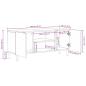 Preview: TV-Schrank Braun 105x33x46 cm Massivholz Mango