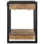 Preview: Wandregal 90x33x45 cm Raues Massivholz Mango