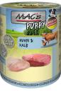 Preview: MACs Dog Puppy Huhn & Kalb 400g (Menge: 6 je Bestelleinheit)