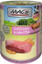 Preview: MACs Dog Kopffleisch & Karotten 400g (Menge: 6 je Bestelleinheit)