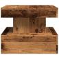 Preview: Couchtisch mit LED-Leuchten Altholz-Optik 50x50x40 cm