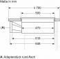 Preview: Bosch PVQ711H26E EEK: B Induktionskochfeldabzug, 70 cm breit, 500 m³/h, DirectSelect, Combi Zone, Kindersicherung, Rahmenlos aufliegend