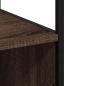 Preview: Badschrank Braun Eichen-Optik 35x37,5x166 cm Holzwerkstoff