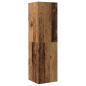 Preview: 7-tlg. TV-Schrank-Set Wandmontage Altholz-Optik Holzwerkstoff
