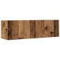 Preview: 7-tlg. TV-Schrank-Set Wandmontage Altholz-Optik Holzwerkstoff