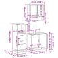 Preview: 3-tlg. Badmöbel-Set Sonoma-Eiche Holzwerkstoff