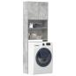 Preview: ARDEBO.de - Waschmaschinenschrank Betongrau 64x24x190 cm Holzwerkstoff