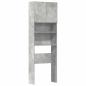 Preview: Waschmaschinenschrank Betongrau 64x24x190 cm Holzwerkstoff