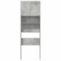 Preview: Waschmaschinenschrank Betongrau 64x24x190 cm Holzwerkstoff