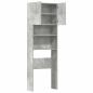Preview: Waschmaschinenschrank Betongrau 64x24x190 cm Holzwerkstoff