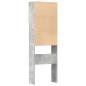 Preview: Waschmaschinenschrank Betongrau 64x24x190 cm Holzwerkstoff