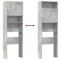 Preview: Waschmaschinenschrank Betongrau 64x24x190 cm Holzwerkstoff