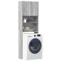 Preview: ARDEBO.de - Waschmaschinenschrank Grau Sonoma 64x24x190 cm Holzwerkstoff