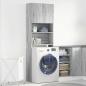Preview: Waschmaschinenschrank Grau Sonoma 64x24x190 cm Holzwerkstoff