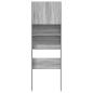 Preview: Waschmaschinenschrank Grau Sonoma 64x24x190 cm Holzwerkstoff