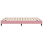 Preview: Bettgestell ohne Matratze Rosa 140x210 cm Samt