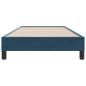Preview: Bettgestell ohne Matratze Dunkelblau 100x220 cm Samt