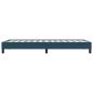 Preview: Bettgestell ohne Matratze Dunkelblau 100x220 cm Samt