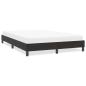 Preview: ARDEBO.de - Bettgestell ohne Matratze Schwarz 140x220 cm Samt