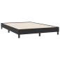 Preview: Bettgestell ohne Matratze Schwarz 140x220 cm Samt