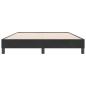 Preview: Bettgestell ohne Matratze Schwarz 140x220 cm Samt