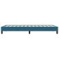 Preview: Bettgestell ohne Matratze Dunkelblau 80x220 cm Samt