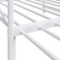 Preview: Tagesbett Ausziehbar ohne Matratze Weiß 100x200 cm Stahl
