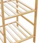 Preview: Kleiderständer mit Ablagen 100x50x184,5 cm Bambus