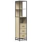 Preview: Badschrank Sonoma-Eiche 35x37,5x166 cm Holzwerkstoff