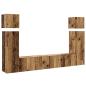 Preview: 8-tlg. TV-Schrank-Set Wandmontage Altholz-Optik Holzwerkstoff