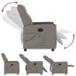 Preview: Massagesessel Elektrisch Taupe Stoff
