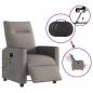 Preview: Massagesessel Elektrisch Taupe Stoff