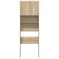 Preview: Waschmaschinenregal Sonoma-Eiche 64x24x190 cm Holzwerkstoff
