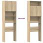 Preview: Waschmaschinenregal Sonoma-Eiche 64x24x190 cm Holzwerkstoff