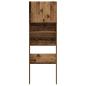 Preview: Waschmaschinenschrank Altholz-Optik 64x24x190 cm Holzwerkstoff