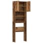 Preview: Waschmaschinenschrank Altholz-Optik 64x24x190 cm Holzwerkstoff