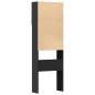 Preview: Waschmaschinenschrank Schwarz 64x24x190 cm Holzwerkstoff