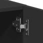 Preview: Waschmaschinenschrank Schwarz 64x24x190 cm Holzwerkstoff