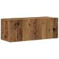 Preview: ARDEBO.de - 5-tlg. TV-Schrank-Set Wandmontage Altholz-Optik Holzwerkstoff