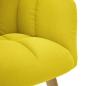 Preview: Relaxsessel mit Hocker Hellgelber Stoff