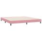 Preview: Bettgestell ohne Matratze Rosa 180x210 cm Samt