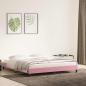 Preview: Bettgestell ohne Matratze Rosa 180x210 cm Samt