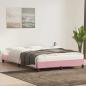 Preview: Bettgestell ohne Matratze Rosa 160x210 cm Samt