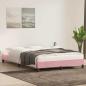 Preview: Bettgestell ohne Matratze Rosa 140x220 cm Samt