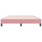 Preview: Bettgestell ohne Matratze Rosa 140x220 cm Samt